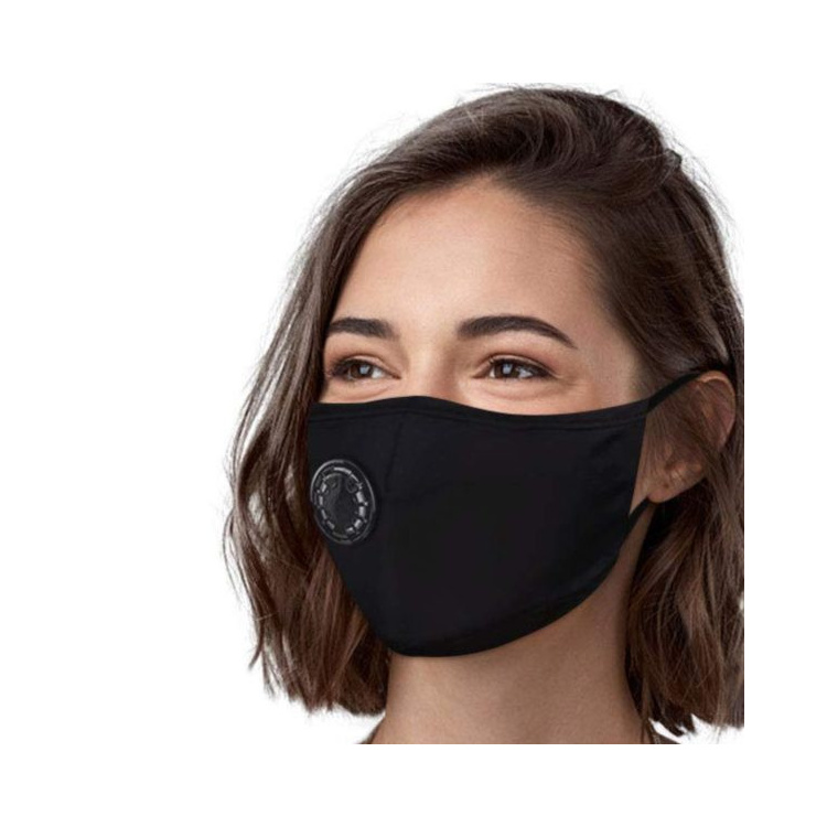 Памучна заштитна респираторна маска - Црна